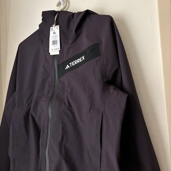 Adidas Terrex Techrock 3L Gore-Tex C-Knit Jacket Men’s XL NEW Purple Alpine Ski